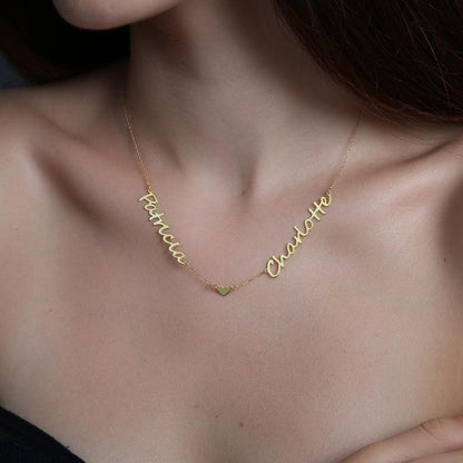 Personalized Name Necklace with Birthstones