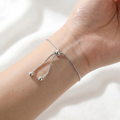 Gold Sliding Bracelet – Minimalist Adjustable Jewelry